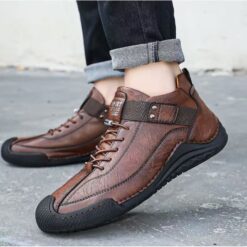 Alternative view of European Style Men's shoes Outdoor High Top Loafers